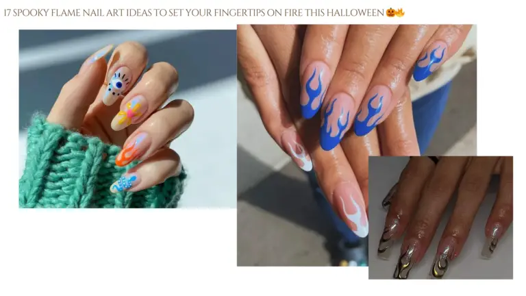 17 Spooky Flame Nail Art Ideas to Set Your Fingertips on Fire This Halloween 🎃🔥