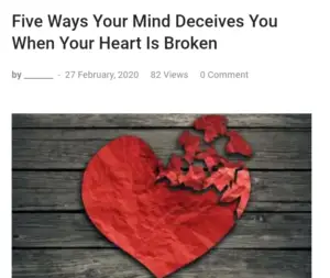 5 reason why your hear is broken breakup heart break