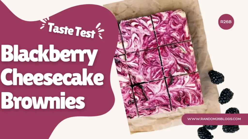 Blackberry Cheesecake Brownies