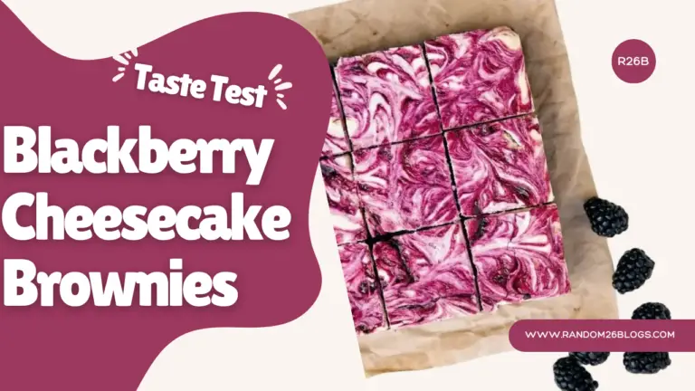 Blackberry Cheesecake Brownies