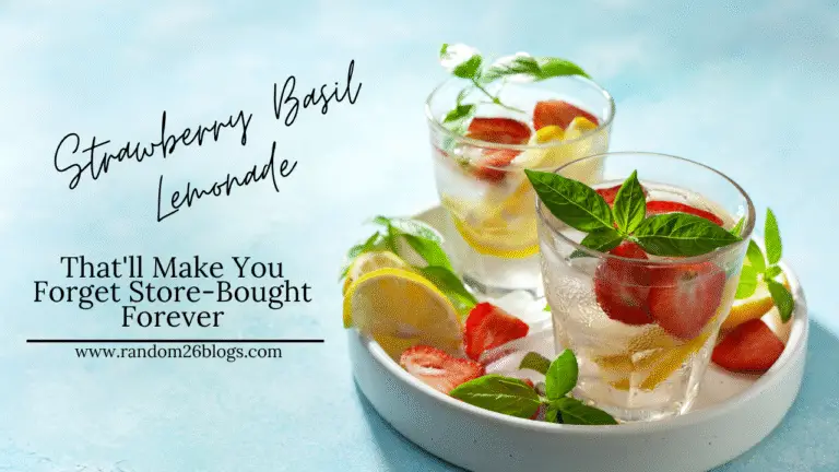 Strawberry Basil Lemonade